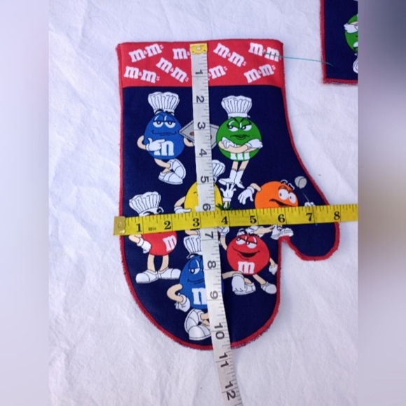 Handmade M&M'S Blue and Red Kitchen Accessories Set Gift Casual Decorative Fun - Picture 11 of 12